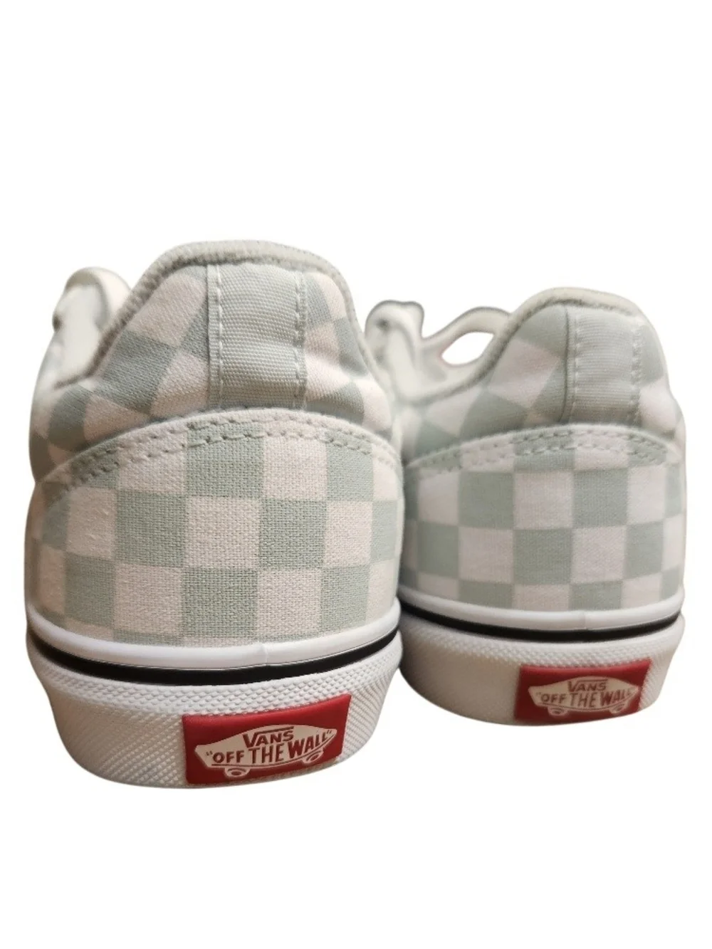 Vans Classic Checkerboard Low Top Sneakers - Light Blue/White
